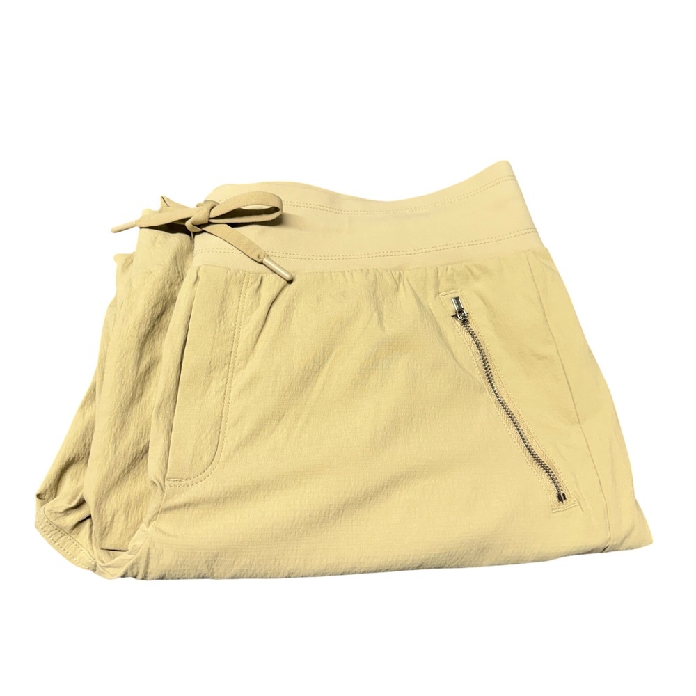 Athleta Jogger Womens 16 Trekkie North Light Tan Cream Comfy Hiking Athleisure